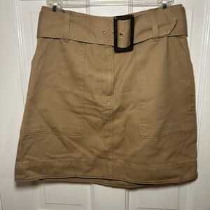 Banana Republic Khaki Belted Skirt